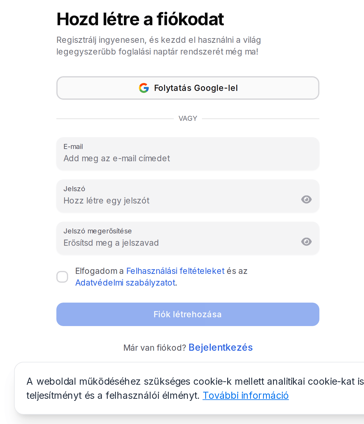 Regisztrálj ingyen